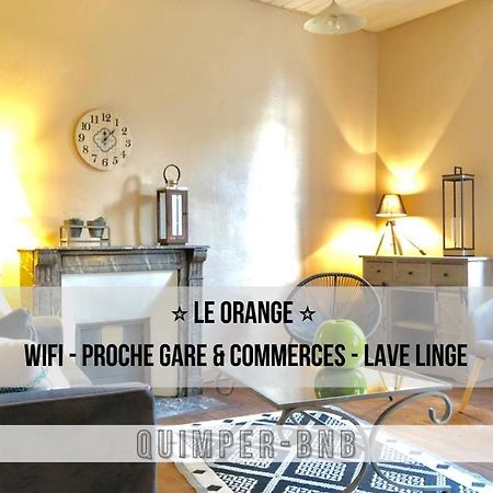 Le Orange - Confort - Wifi - Entre Gare Et Centre Quimper Exteriér fotografie