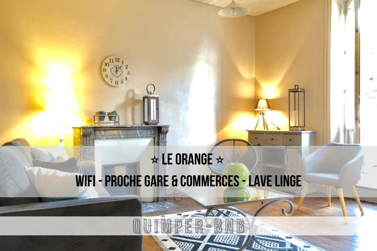 Le Orange - Confort - Wifi - Entre Gare Et Centre Quimper Exteriér fotografie